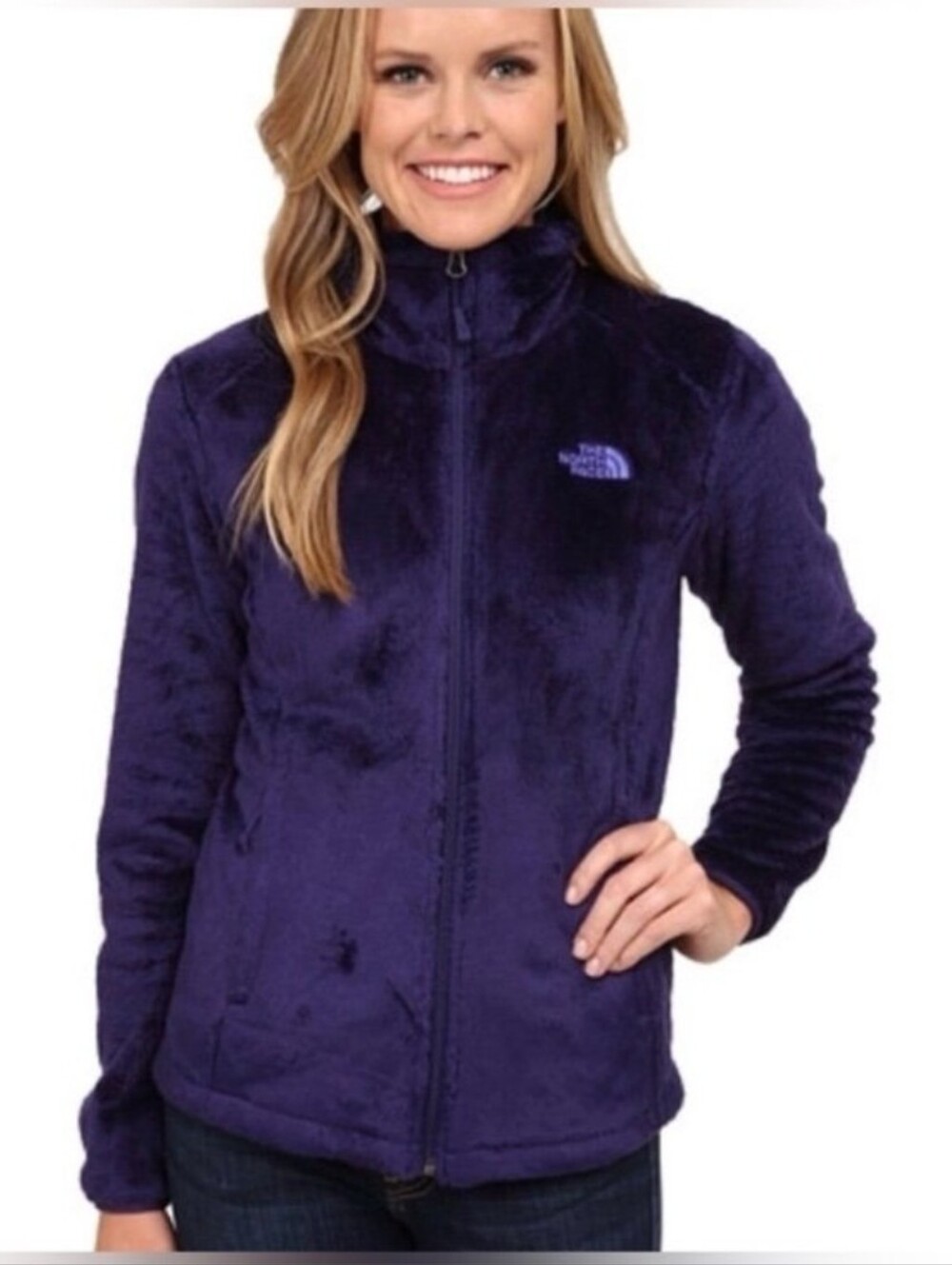 The North Face Purple Osito Fleece Jacket-SM #84